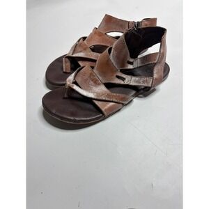 Roan by Bed Stu Womens Leather Gladiator Strappy Flat Sandals Size 6 Boho Hippie